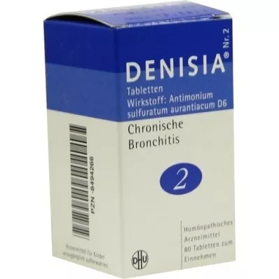 DENISIA 2 kroonilise bronhiidi tabletti, 80 tk