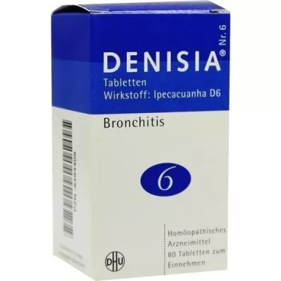 DENISIA 6 hingamisteede tabletti, 80 tk
