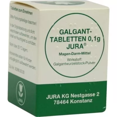 GALGANTTABLETTEN 0,1 g Jura, 100 tk