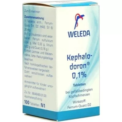 KEPHALODORON 0,1% tabletid, 100 tk