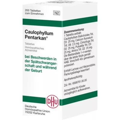 CAULOPHYLLUM PENTARKAN tabletid, 200 tk