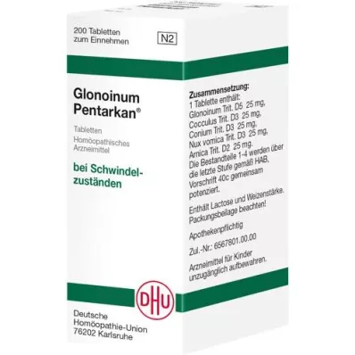 GLONOINUM PENTARKAN tabletid, 200 tk