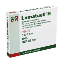 LOMATUELL H Salvtüll 5x5 cm steriilne, 10 tk