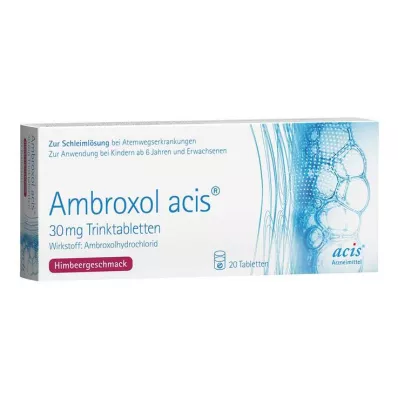 AMBROXOL acis 30 mg joodavad tabletid, 20 tk
