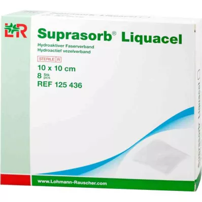 Suprasorb Liquacel Hydroact.fiber pistik 10x10 cm (8 tk)