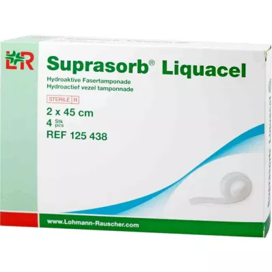 Suprasorb Liquacel Hydroact.fiber pistik 2x45 cm (4 tk) Suprasorb Liquacel Hydroact.fiber pistik 2x45 cm (4 tk)