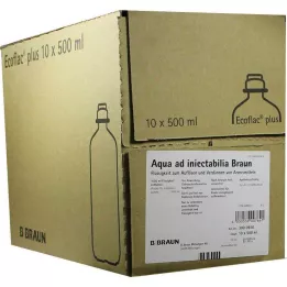 AQUA AD injectabilia Ecoflac Plus infusioonilahus, 10X500 ml
