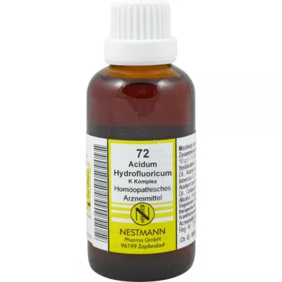 ACIDUM HYDROFLUORICUM K-kompleksi nr 72 lahjendus, 50 ml
