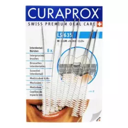 CURAPROX LS 635 Interdentaalhari keskmise suurusega, 8 tk