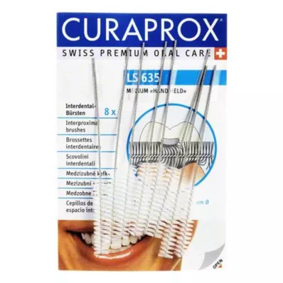 CURAPROX LS 635 Interdentaalhari keskmise suurusega, 8 tk