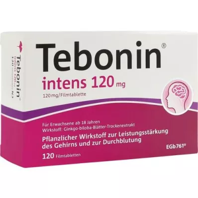 TEBONIN intensiivsed 120 mg õhukese polümeerikattega tabletid, 120 tk