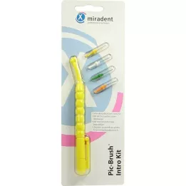 PIC BRUSH Intro Kit kollane 1 käepide+4 pintslit, 1 p