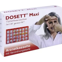 DOSETT Maxi ravimikassett punane, 1 tk