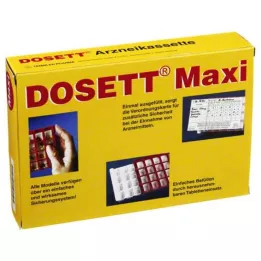 DOSETT Maxi ravimikassett punane, 1 tk
