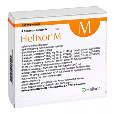 Helixor M seeria pakend IV ampullid (4x7 tükki)