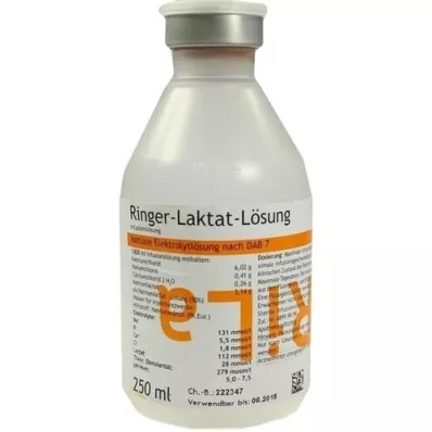 RINGER LAKTAT Plastilahus, 250 ml