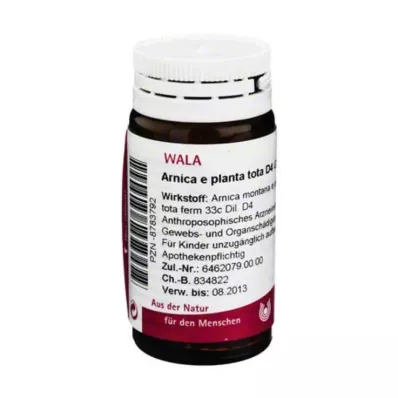 Arnica E Planta tota D 4 kerakest, 20 g Arnica E Planta tota D 4 kerakest, 20 g