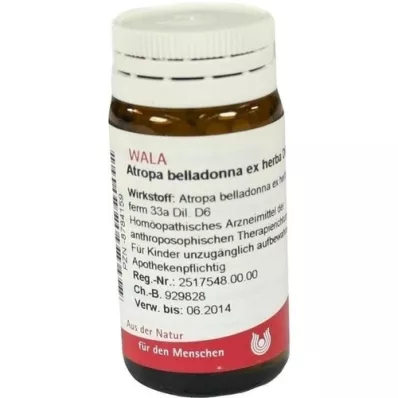 ATROPA belladonna ex Herba D 6 kapslit, 20 g