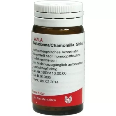 BELLADONNA CHAMOMILLA Gloobulid, 20 g