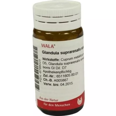 GLANDULA SUPRARENALES sinistra cum Cupro gloobulid, 20 g