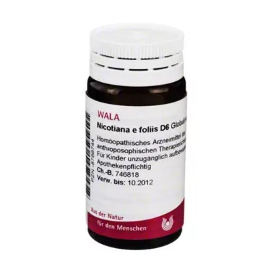 Nicotiana e foliis D 6 kerakest, 20 g