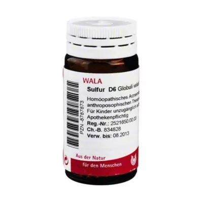 Väävel D6 gloobulid, 20 g Väävel D6 gloobulid, 20 g