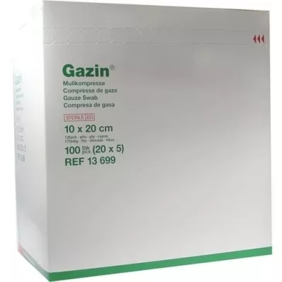 GAZIN Sidematerjal 10x20 cm steriilne 12x ekstra suur, 20X5 tk