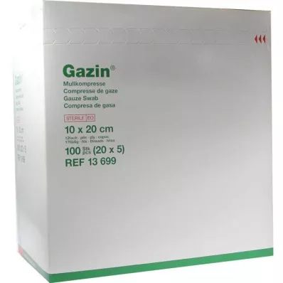 Gazini kompressid 10x20cm 12f, 20x5 tk Gazini kompressid 10x20cm 12f, 20x5 tk