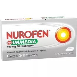 NUROFEN Immedia 400 mg õhukese polümeerikattega tabletid, 12 tk