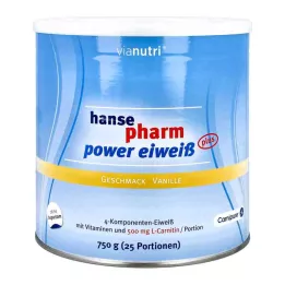 HANSEPHARM Power Protein pluss vaniljapulber, 750 g