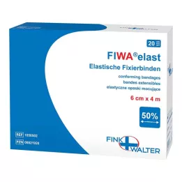 FIXIERBINDE elastne 6 cmx4 m lahtiselt, 1X20 tk
