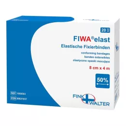 FIXIERBINDE elastne 8 cmx4 m lahtiselt, 1X20 tk