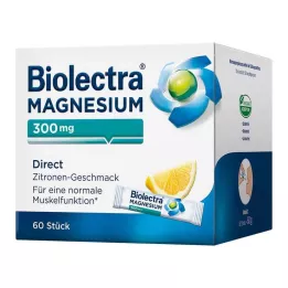 BIOLECTRA Magneesium 300 mg Direct Lemon Sticks, 60 tk