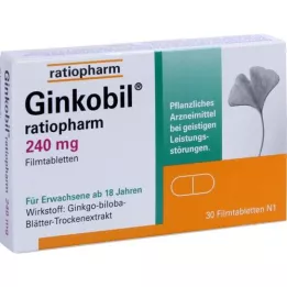 GINKOBIL-ratiopharm 240 mg õhukese polümeerikattega tabletid, 30 tk