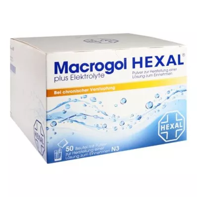 MACROGOL HEXAL pluss elektrolüüdid Plv.z.H.e.L.z.E., 50 tk