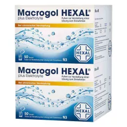 MACROGOL HEXAL pluss elektrolüüdid Plv.z.H.e.L.z.E., 100 tk