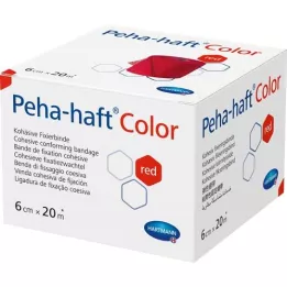 PEHA-HAFT Color Fixierb.latexfrei 6 cmx20 m punane, 1 tk