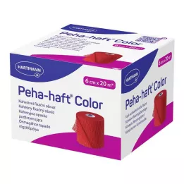 PEHA-HAFT Color Fixierb.latexfrei 6 cmx20 m punane, 1 tk