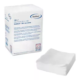 MULLKOMPRESSEN 10x10 cm mittesteriilne 8x, 100 tk