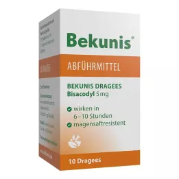 BEKUNIS Bisakodüül 5 mg maomahlatabletid, 10 tk