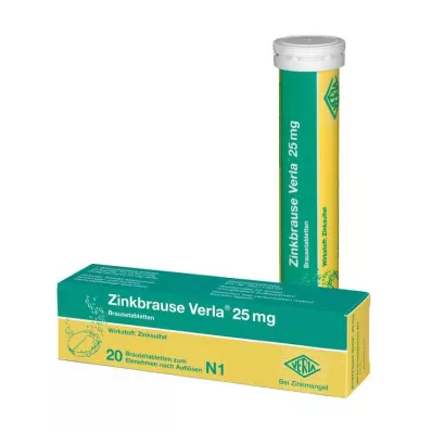 Tsink kihisev Verla® 25 mg kihisevad tabletid, 20 tk