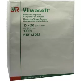 VLIWASOFT mittekootud kompressid 10x20 cm mittesteriilsed 6l, 100 tk