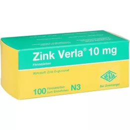 ZINK VERLA 10 mg õhukese polümeerikattega tabletid, 100 tk