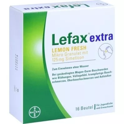 LEFAX ekstra Lemon Fresh Micro Granules, 16 tk