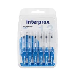 INTERPROX kooniline sinine hambahari Blis, 6 tk