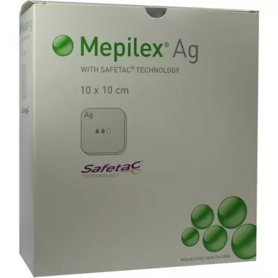 MEPILEX Ag vahukompress 10x10 cm steriilne, 10 tk