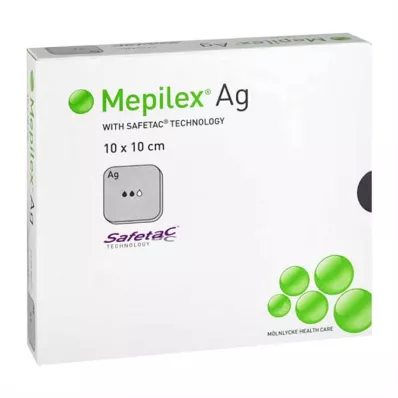 Mepilex Ag side 10x10cm steriilne, 10 tk