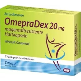 OMEPRADEX 20 mg kõvakapslid, 7 tk