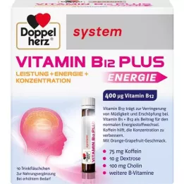 DOPPELHERZ Vitamiin B12 Plus süsteemi joogiampullid, 10X25 ml