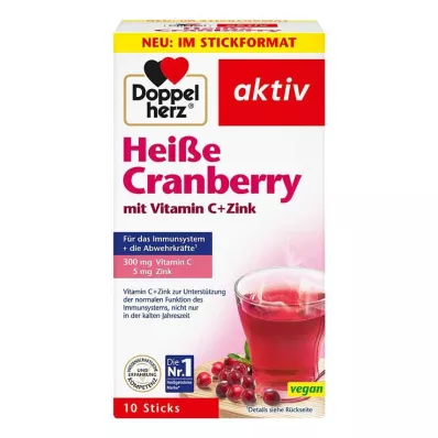 DOPPELHERZ kuum jõhvikas koos vit.C+tsingi graanulitega, 10 tk